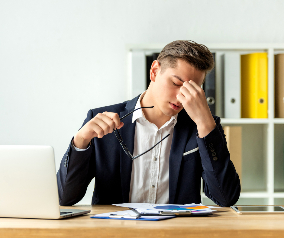 men manage work related stress 