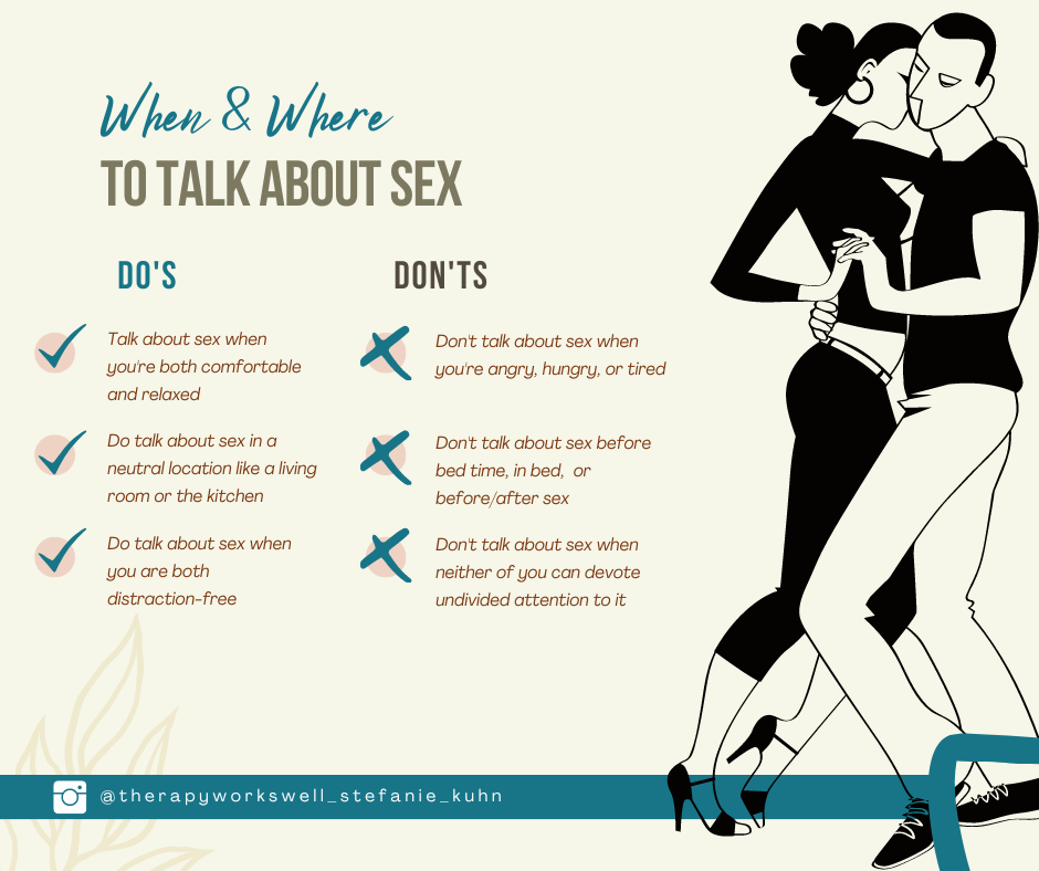 When and where to talk about sex with your partner