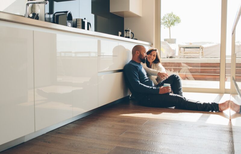 Couple talking in an article on struggling to communicate with your partner.