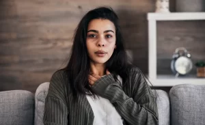 anxious person